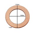 thumbnail image 4 of (25 Pack) M14 Copper Oil Drain Plug Washer Gasket - Replaces 095-019, 94158328, 4 of 5