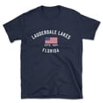 thumbnail image 1 of Lauderdale Lakes Florida Patriot Men's Cotton T-Shirt, 1 of 1