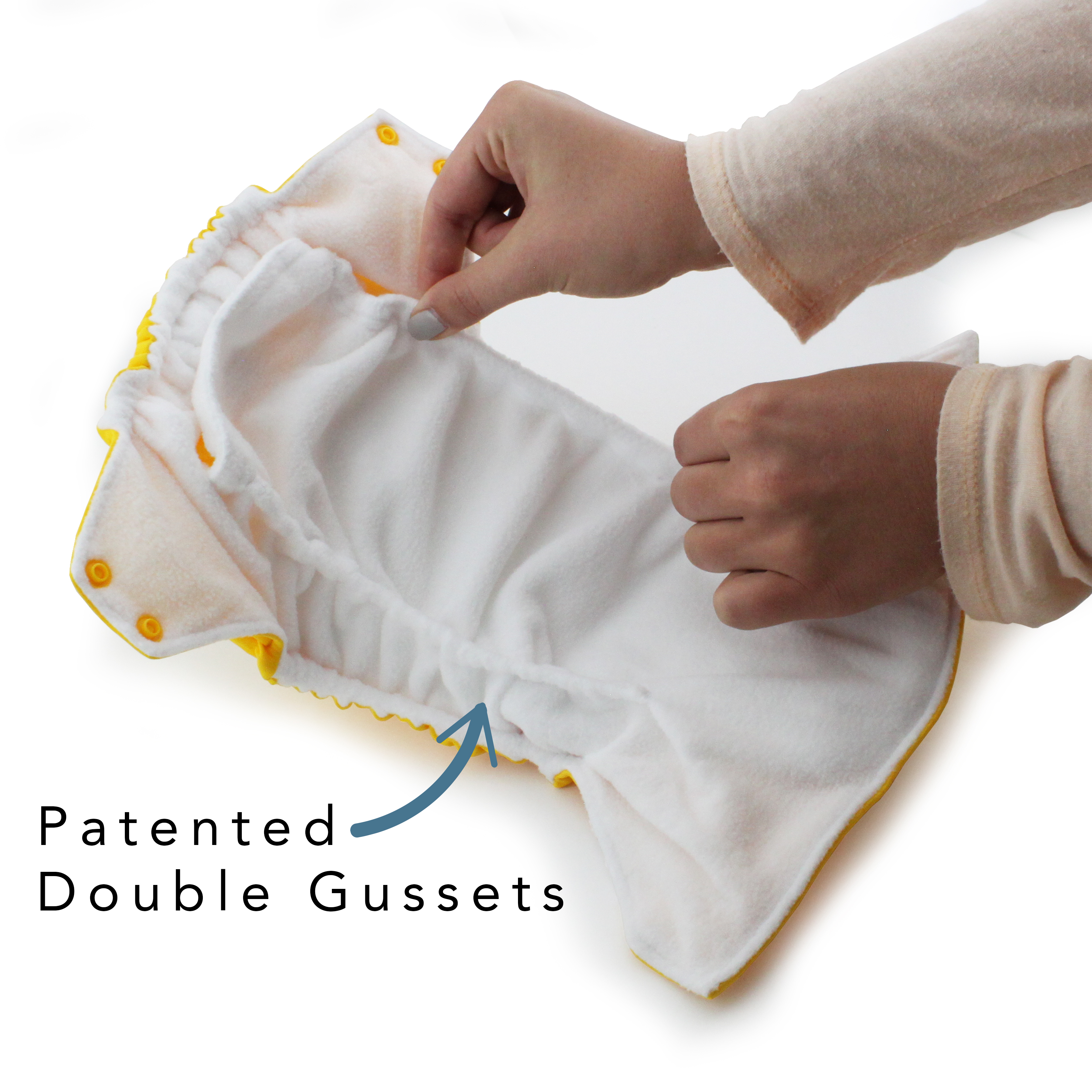Kanga Care Rumparooz Cloth Diaper Reusable One Size Pocket Diaper with patented Inner Double Gusset 2 pcs Microfiber Insert Soaker (6-40+ lbs) - Quinn - image 2 of 9