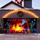 thumbnail image 4 of Banderín luminoso para garaje con luces LED brillantes para fiestas al aire libre y en interiores Cartel doble colgante festivo para fiestas navideñas, celebraciones en iglesias y escuelas, 4 of 5