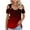 Wine, variant on Pincandy Womens Off The Shoulder Tops Shirts Short Sleeves Regular and Plus Size Tops