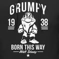 thumbnail image 2 of Men's Snow White and the Seven Dwarfs Grumpy Born This Way  Pull Over Hoodie Black 2X Large, 2 of 4