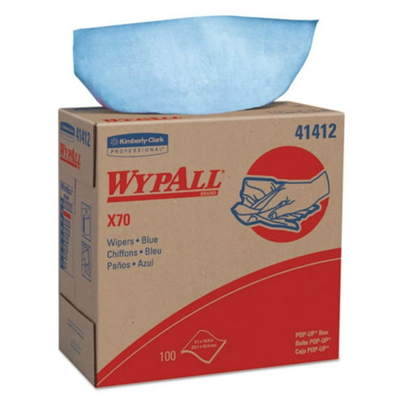 WypAll X70 HydroKnit Wipers Blue 100 sheets/Box 41412