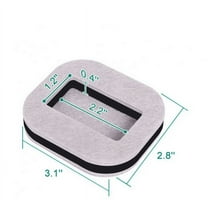 Furniture Wheel Stoppers & Caster Cups - 5-Pack Non-Slip Bed & Chair Floor Protectors for Hardwood & Tile Floors | EVA Material Noise Reduction Pads