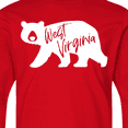 thumbnail image 4 of Inktastic West Virginia White Bear Silhouette Long Sleeve Youth T-Shirt, 4 of 5