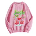 thumbnail image 2 of Chandail à Capuchon Jingle Juice pour Femmes, Décontracté, à Thème de Noël, Col Rond, Manches Longues, Chandail Molletonné, 2 of 4