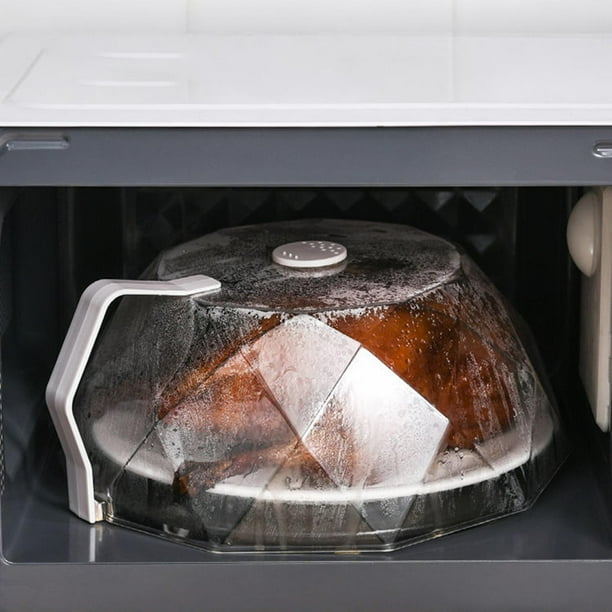 Cubierta de microondas Macarena protector contra salpicaduras multiusos Claro