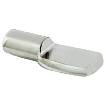 5mm Shelf Pins, Flat Spoon Style, Nickel, 25 Pack