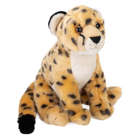 Wild Republic Cheetah, Cuddlekins, Stuffed Animal, 12 Inches, Gift for Kids, Plush Toy, Fill is Spun Recycled Water Bottles