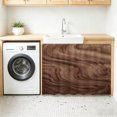 thumbnail image 3 of Retro Wood Grain Sink Skirt 11"W x 13"L,Dustproof Under Sink Curtain Skirt for Bathroom Kitchen,Rustic Farmhouse Wooden Board Brown Adhesive Short Curtain Vanity Cover for Laundry Closet Shoe Rack, 3 of 8