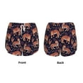 thumbnail image 6 of Uemuo Leopard Print Pattern Women's Athletic Shorts High Waisted Running Shorts with Liner Pockets Gym Elastic Workout Shorts-X-Large, 6 of 9