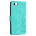 thumbnail image 3 of Leather For Apple iPhone 17e / 16e Case Orchids&Butterflies Embossed 5-card  Flip Wallet Leather Case With Card Holder Magnetic Closure Phone Cases Cover With Hand Strap,Green,For iPhone 17e / 16e, 3 of 9
