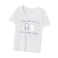 thumbnail image 2 of Camiseta de mujer, estilo urbano, de manga corta, cómoda, informal, moderna, básica, con cuello redondo, para viajar. XL, 2 of 9
