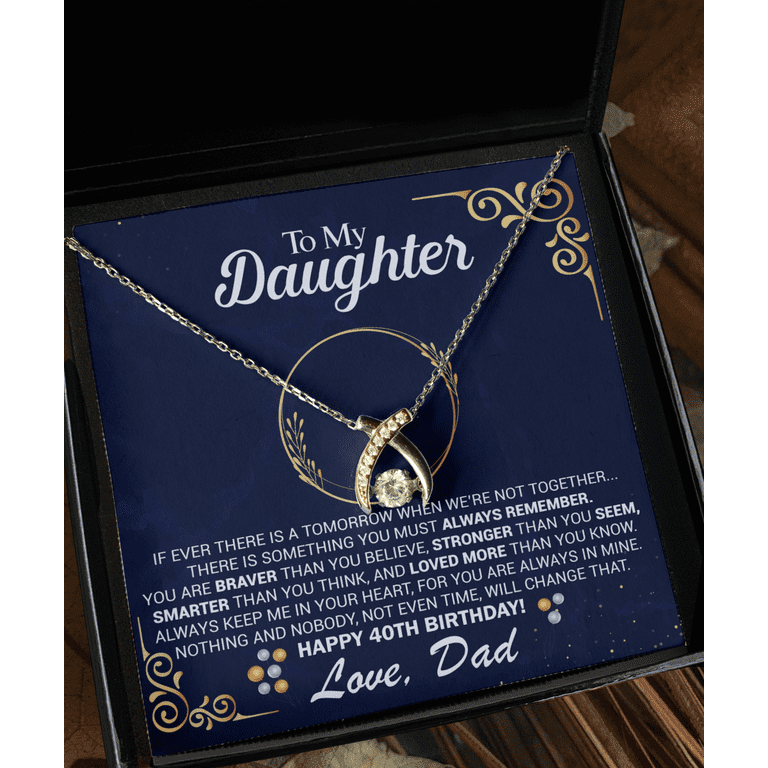 Regalos De Cumpleaños Para Mujer 40 Años - Para El Amor De Mi Vida Cadena,  40th Birthday Necklace, Gift From Dad To Daughter, Gifts For 60 Year Old