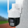 thumbnail image 1 of Cámara de seguridad PTZ de 5 MP para exteriores, FHD, WiFi, con detección de movimiento, seguimiento automático, visión nocturna a color, movimiento horizontal y vertical, comunicación bidireccional e, 1 of 9