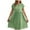 Green, variant on Hrsba Summer Plus Size Dress,Women's Summer And Linen Casual Mid Length Solid ColorShortSleeve Round Neck Dress,Womens Casual Short Sleeve Round-Neck Dress