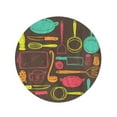 thumbnail image 2 of SIDONKU 60 inch Round Beach Towel Blanket Chef Cooking Utensils Tool Draw Doodle Sketch Kitchenware Equipment Travel Circle Circular Towels Mat Tapestry Beach Throw, 2 of 2