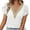 White, variant on Vedolay Top Womens Tie Front Chiffon Blouses V Neck Batwing Short Sleeve Summer Tops Shirts,Black XXL
