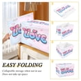 thumbnail image 3 of Iauyy Large Storage Box with Lid - Foldable Home Storage Bins for Clothes Toy Holiday Decor, Love (42*32*30cm), 3 of 6