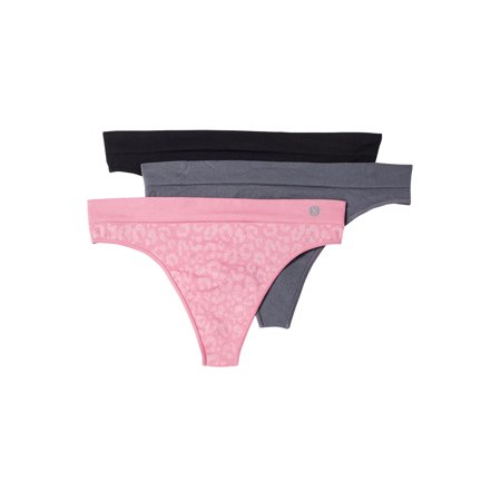 Layer 8 Layer 8 Women S Seamless Thong Panties 3 Pack Walmart Com