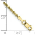 thumbnail image 2 of Solid 10k Yellow Gold 2.2mm Diamond-cut Rope Chain - 16", 2 of 4