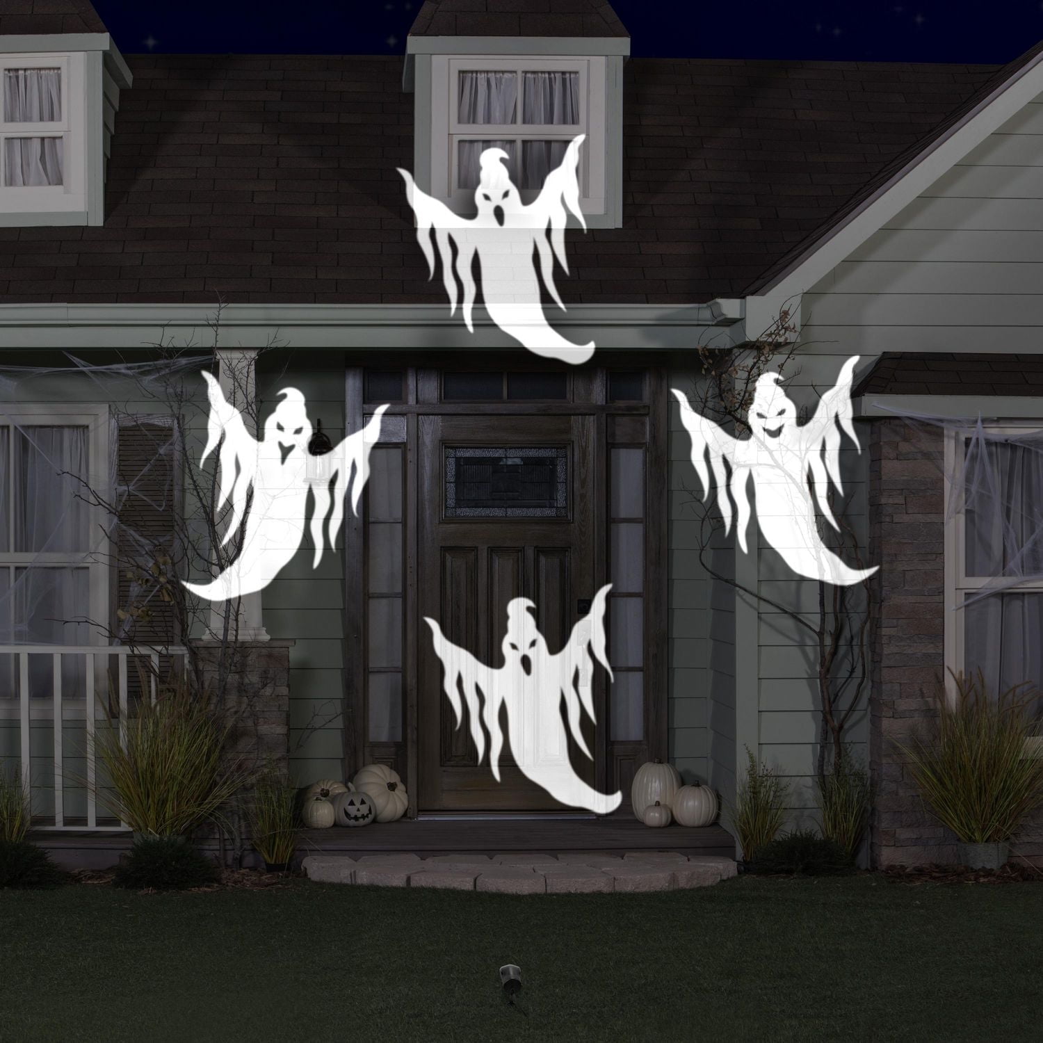 Projection Lightshow Whirl-a-Motion Ghosts (Blanc)