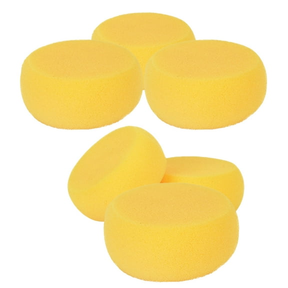 unbranded 6 Pcs Natural Sponges for Painting Supplies Artists Child Yellow