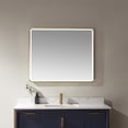 thumbnail image 2 of Vinnova Piceno 36" Rectangle LED Wall Mount Bathroom Vanity Mirror in Gold Frame, 2 of 10