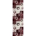 thumbnail image 5 of Rug Branch Montage Collection Modern Abstract Runner Area Rug (2x12 feet) Abstract - 2'3" x 12', Red, 5 of 5