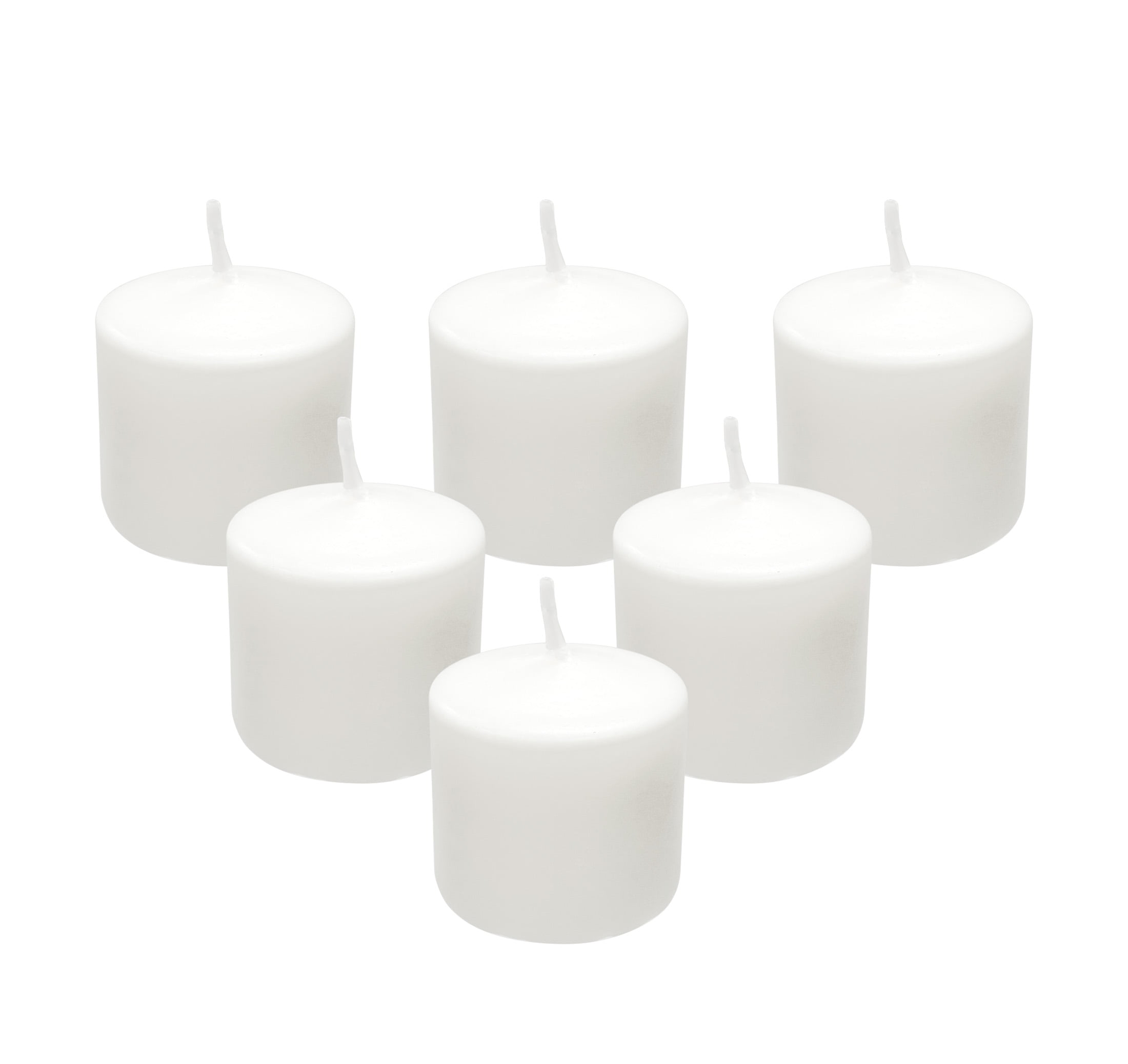 Mainstays Unscented Votive Candles, White, 16 Count