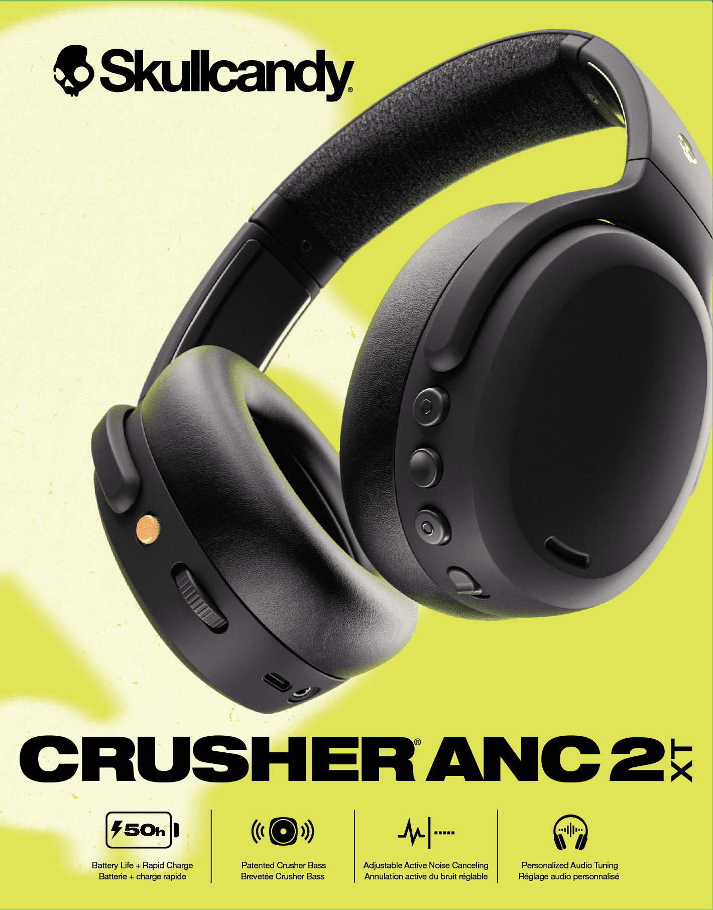 Skullcandy Crusher XT 2 Over Ear Headphones with Liberia Ubuy