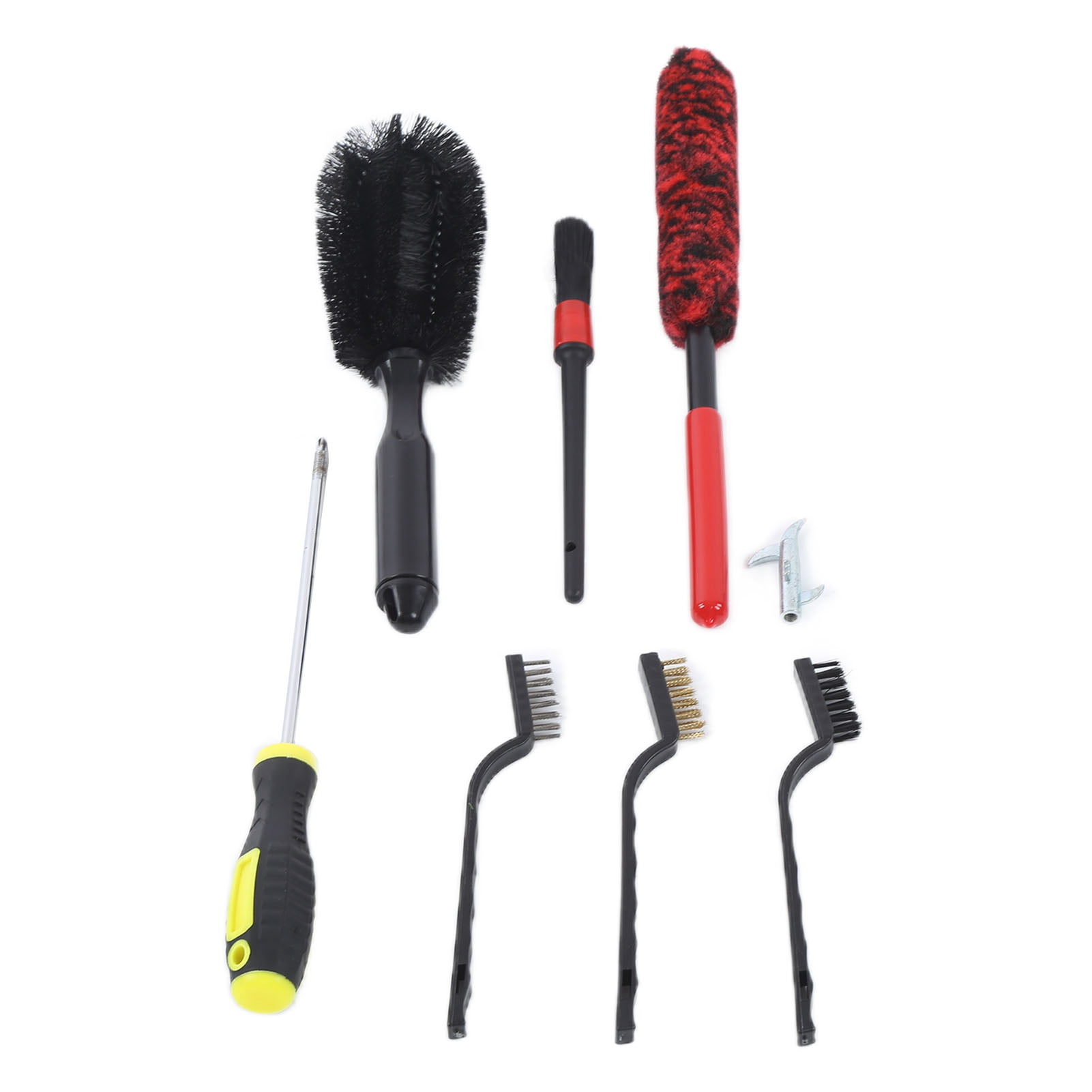 VGEBY 8pcs Car Wheel Cleaning Brush Set Tire Detailing Tool Synthetic