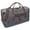 Gray, variant on Oversized Travel Duffel Bag Waterproof Canvas Genuine Leather Weekend bag Weekender Overnight Carryon Hand Bag
