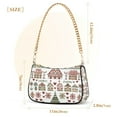thumbnail image 3 of FORMRS Womens Shoulder Bag with Chain Strap Clutch Purse Cute Tote Handbag, Green Nordic Christmas House, 3 of 7