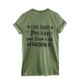 thumbnail image 4 of Camiseta de cuello redondo de moda para mujer, camiseta de manga corta, camiseta con estampado de letras, blusa Pompotops  hkajfhjk459563, 4 of 4