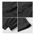 thumbnail image 5 of GrmtClth Men's Lightweight Stand Collar Windbreaker Jacket, Casual Full Zip Up Outerwear with Pockets, Breathable Coat Sun Protection Clothing Black M, 5 of 8