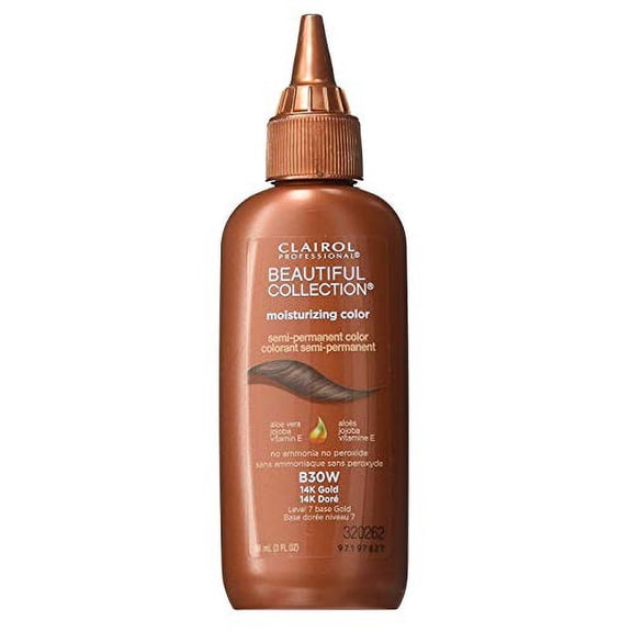 Clairol Beautiful Collection #B030W 14K Gold 3 Ounce (88ml) (3 Pack)