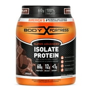 Body Fortress Super Advanced 100% Ultra-filtered Isolate Protein Powder, Chocolate, 60g Protein, 1.5 lbs (Packaging May Vary)