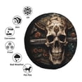thumbnail image 4 of Fuzoiu Metal Style Horned Skull Print Universal Spare Tire Cover with Buckle Strap, Waterproof Wheel Covers for Jeep, Trailer, RV, Truck and All Car-16 inch, 4 of 6
