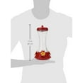 thumbnail image 3 of Perky-Pet Red Adjustable Perch Glass Hummingbird Feeder - 20 oz, 3 of 9