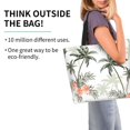 thumbnail image 3 of Bingfone Canvas Tote Bag for Women with Inner Pocket Aesthetic Cute Shopping Tote Bags Reusable Grocery Bags-Vintage Palm Trees, 3 of 9