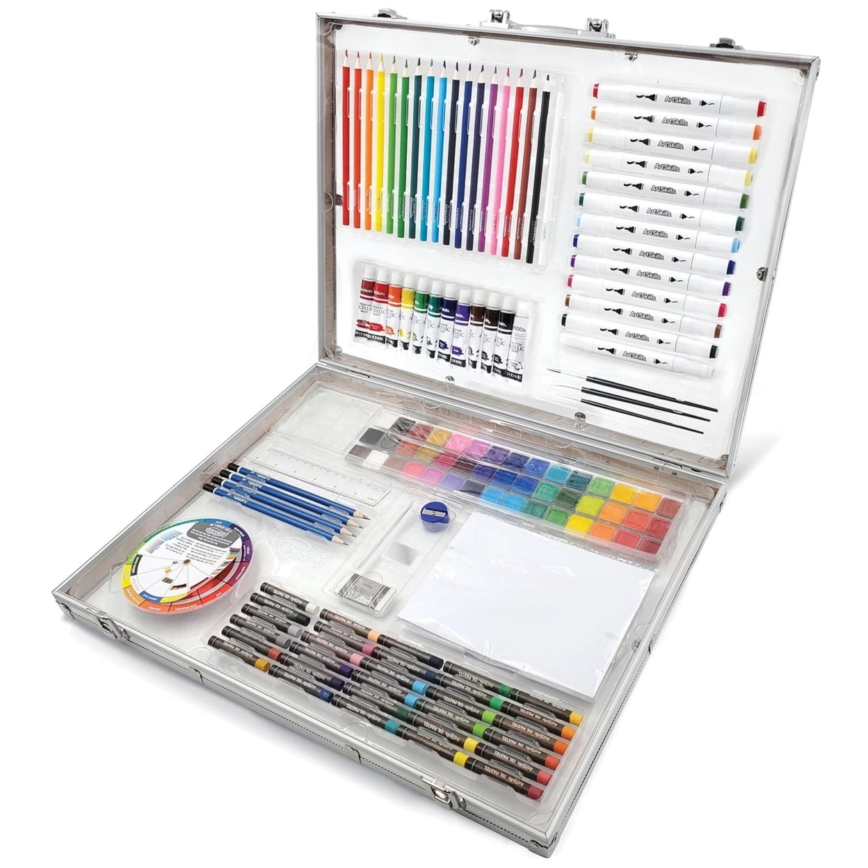 ArtSkills Essential Portable Premium Art Supply Kit for Beginner, 200 Pieces Drawing Set for Kids & Teens