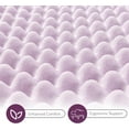 2 Inch Egg Crate Queen Memory Foam Mattress Topper, Cooling Gel Infused