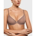 thumbnail image 6 of Women's Cosnufy Sheer Front Closure Bra Demi Sexy Seamless Unlined Mesh Underwire Bra, 6 of 6