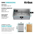 thumbnail image 6 of KRAUS Kore 30” Undermount Workstation 16 Gauge Stainless Steel Double Bowl Kitchen Sink with Accessories, 6 of 7