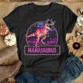 thumbnail image 2 of Camiseta de dinosaurio Mamasaurus para el Día de la Madre, camiseta de moda Harajuku para hombres y mujeres, camiseta de verano fresca de manga corta estilo hip hop, 2 of 5