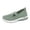 Green, variant on Women's Breathable Knit Slip on Orthopedic Backless Mesh Sneakers with Arch Support Lightweight Casual Mules Easy on Walking Shoes Beige Size 9