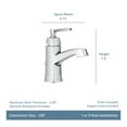thumbnail image 2 of MOEN WS84923 Conway Single Handle Single Hole Bathroom Faucet in Chrome, 2 of 2