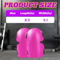 thumbnail image 2 of BESTSKY 2Pcs Knee Pads,Eva Material Knee Pads for Work,Construction Knee Pads Knee Pads for Gardening,Red, 2 of 7