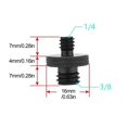 thumbnail image 2 of 2 PACKS Camera Screw Tripod Smooth Surface Clear Thread Portable Screw Tripod black, 2 of 8